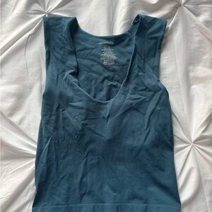 Free People Teal Tank Top
